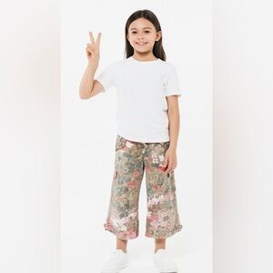 Y2K Gap Kids vintage floral wide leg pants